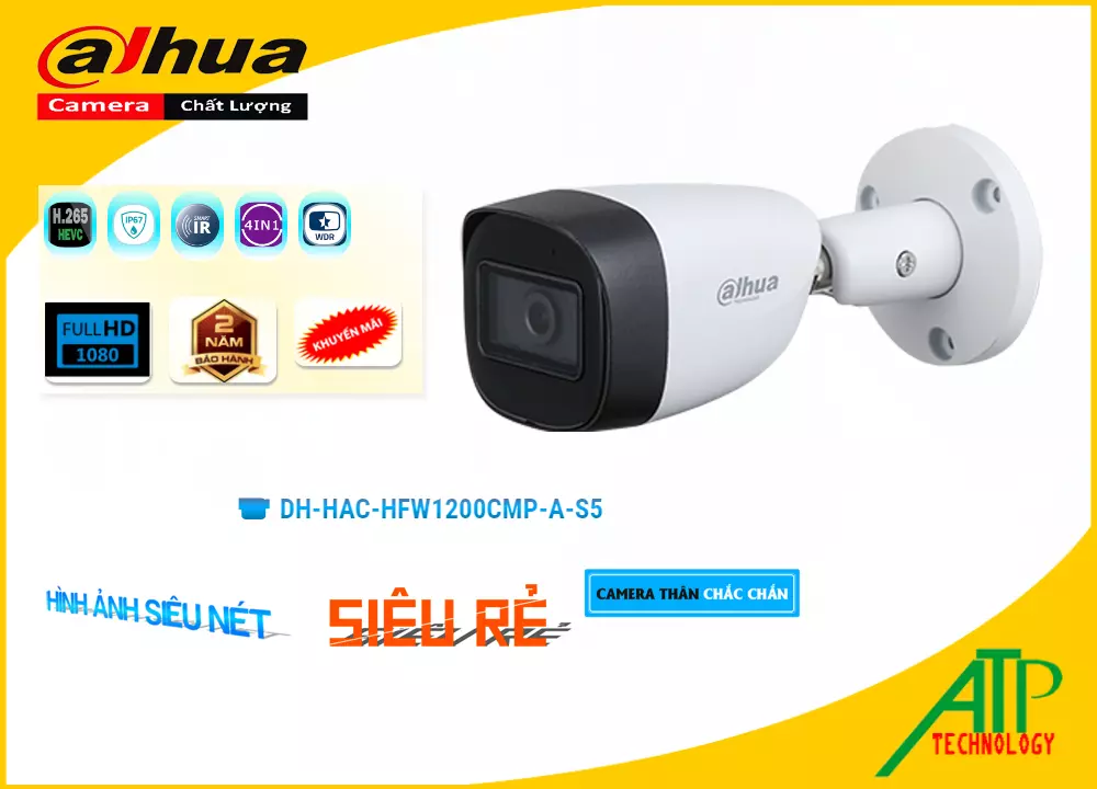 Camera DH-HAC-HFW1200CMP-A-S5,Giá Công Nghệ HD DH-HAC-HFW1200CMP-A-S5,phân phối