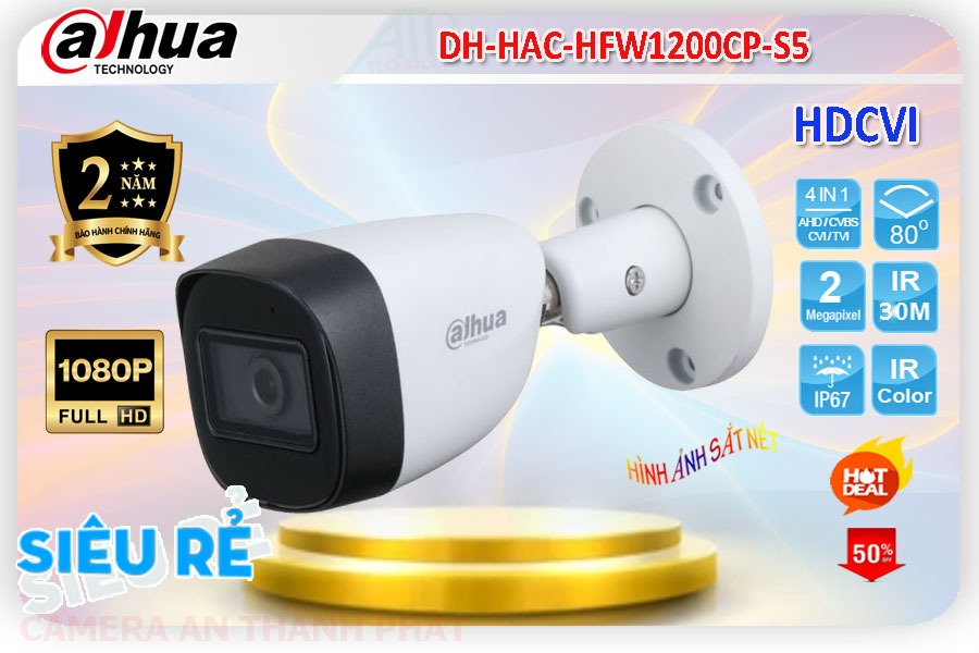 Camera Dahua DH-HAC-HFW1200CP-S5,Giá DH-HAC-HFW1200CP-S5,DH-HAC-HFW1200CP-S5 Giá Khuyến Mãi,bán Camera An Ninh Dahua
