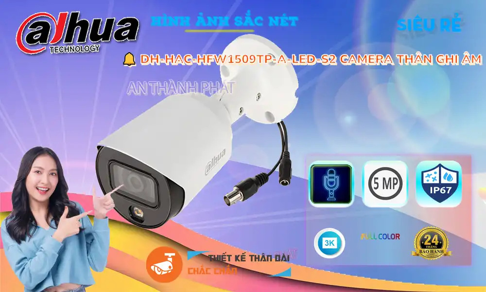 DH-HAC-HFW1509TP-A-LED-S2 Camera An Ninh Công Nghệ Mới DH-HAC-HFW1509TP-A-LED-S2 Camera An Ninh Công Nghệ Mới
