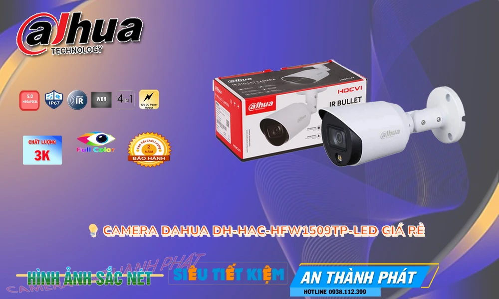 Dahua DH-HAC-HFW1509TP-LED Sắc Nét ❂ Dahua DH-HAC-HFW1509TP-LED Sắc Nét ❂