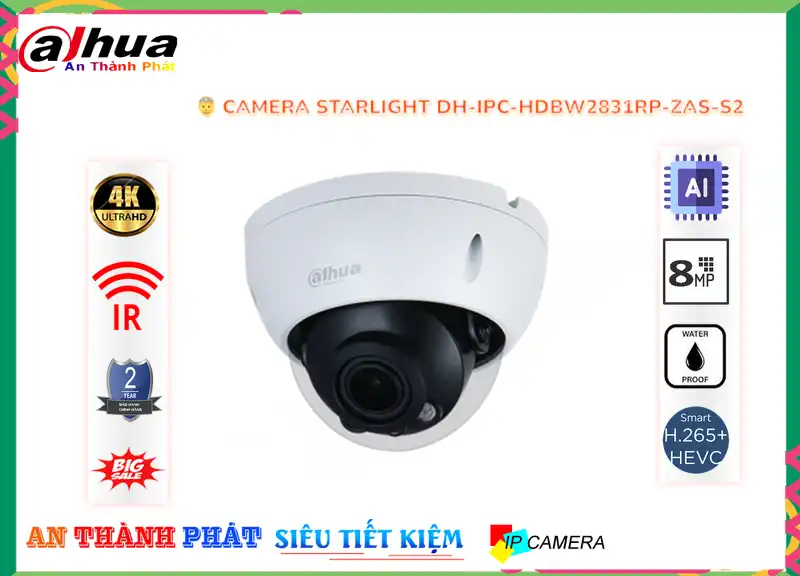 Camera Dahua Thiết kế Đẹp DH-IPC-HDBW2831RP-ZAS-S2 Camera Dahua Thiết kế Đẹp DH-IPC-HDBW2831RP-ZAS-S2