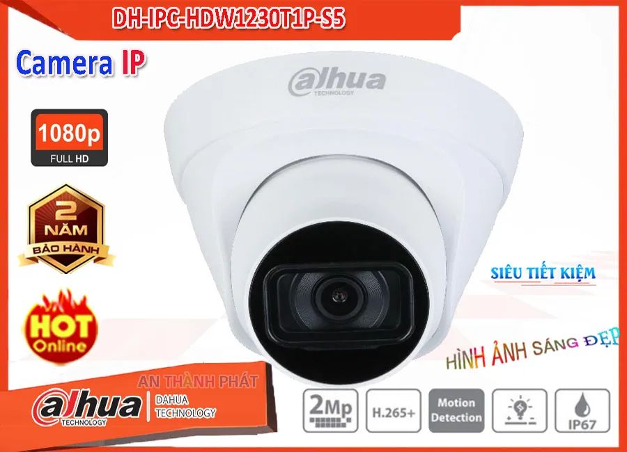 Camera IP Dahua DH-IPC-HDW1230T1P-S5,DH-IPC-HDW1230T1P-S5 Giá Khuyến Mãi, Ip POE Sắc Nét DH-IPC-HDW1230T1P-S5 Giá