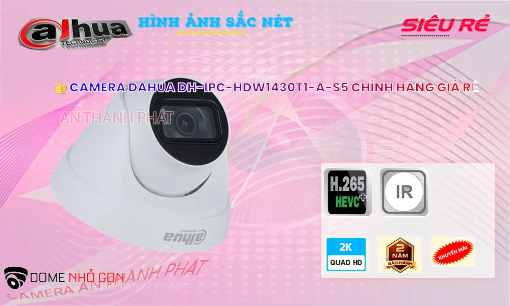 Camera DH-IPC-HDW1430T1-A-S5 Đang giảm giá Camera DH-IPC-HDW1430T1-A-S5 Đang giảm giá