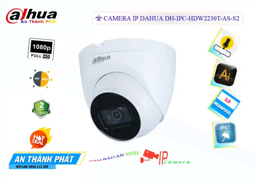 DH-IPC-HDW2230T-AS-S2 Camera Dahua ✪ DH-IPC-HDW2230T-AS-S2 Camera Dahua ✪