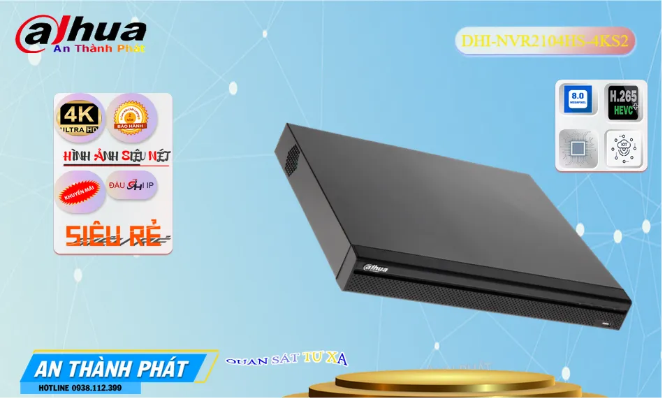 Đầu Thu DHI-NVR2104HS-4KS2 Dahua