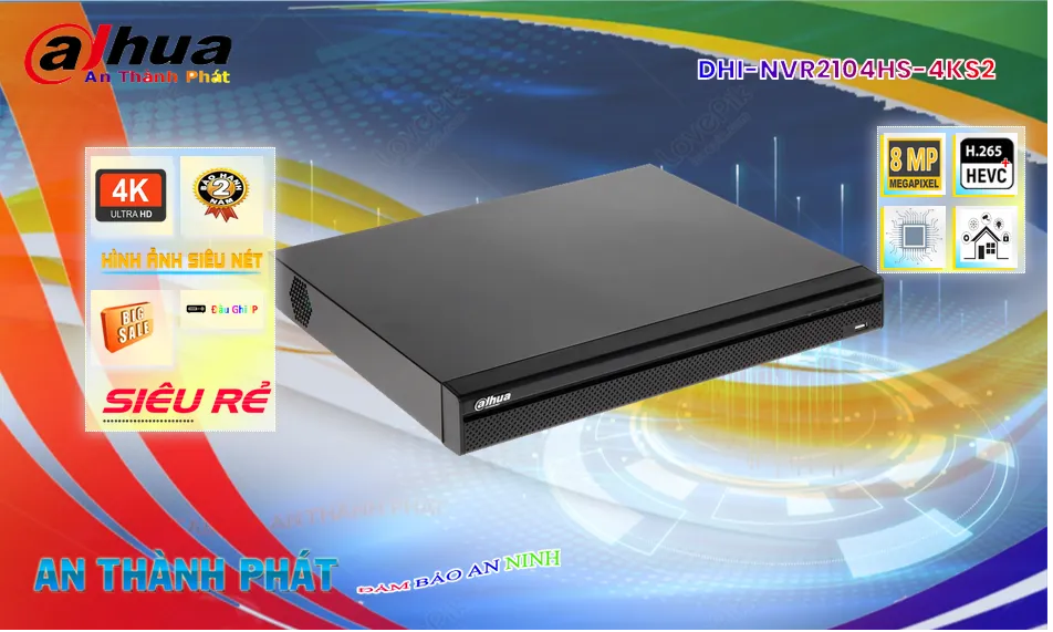 Đầu Thu DHI-NVR2104HS-4KS2 Dahua
