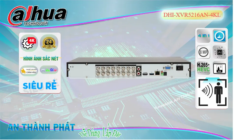 Đầu Ghi Camera DHI-XVR5216AN-4KL Dahua Chất Lượng Đầu Ghi Camera DHI-XVR5216AN-4KL Dahua Chất Lượng