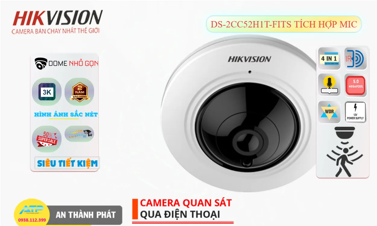 Camera Hikvision Chất Lượng DS-2CC52H1T-FITS Camera Hikvision Chất Lượng DS-2CC52H1T-FITS