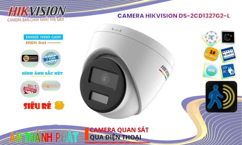 Camera Hikvision DS-2CD1327G2-L
