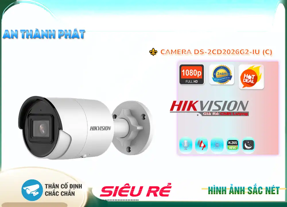 Camera Hikvision DS-2CD2026G2-IU (C),thông số  Loại Camera DS-2CD2026G2-IU (C),DS-2CD2026G2-IU (C) Giá rẻ,chức năng DS-2CD2026G2-IU (C) 2.0 megapixel ,DS-2CD2026G2-IU (C) Tốt nhất,Giá Bán DS-2CD2026G2-IU (C),DS-2CD2026G2-IU (C) giá hấp dẫn,DS-2CD2026G2-IU (C) Bán Giá Rẻ,Nơi Lắp DS-2CD2026G2-IU (C),Bán giá rẻ DS-2CD2026G2-IU (C),DS-2CD2026G2-IU (C) Tốt nhất