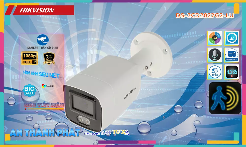 Camera Hikvision DS-2CD2027G2-LU