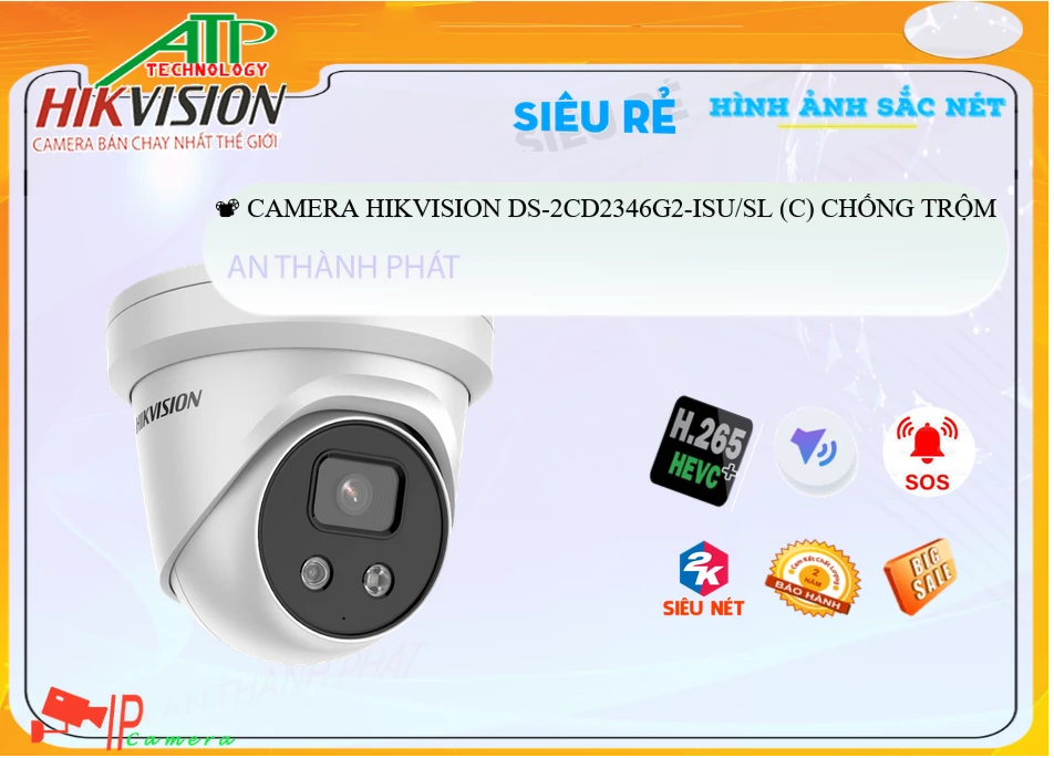 Camera Hikvision DS-2CD2346G2-ISU/SL(C),Giá DS-2CD2346G2-ISU/SL(C),DS-2CD2346G2-ISU/SL(C) Giá Khuyến Mãi,bán Camera