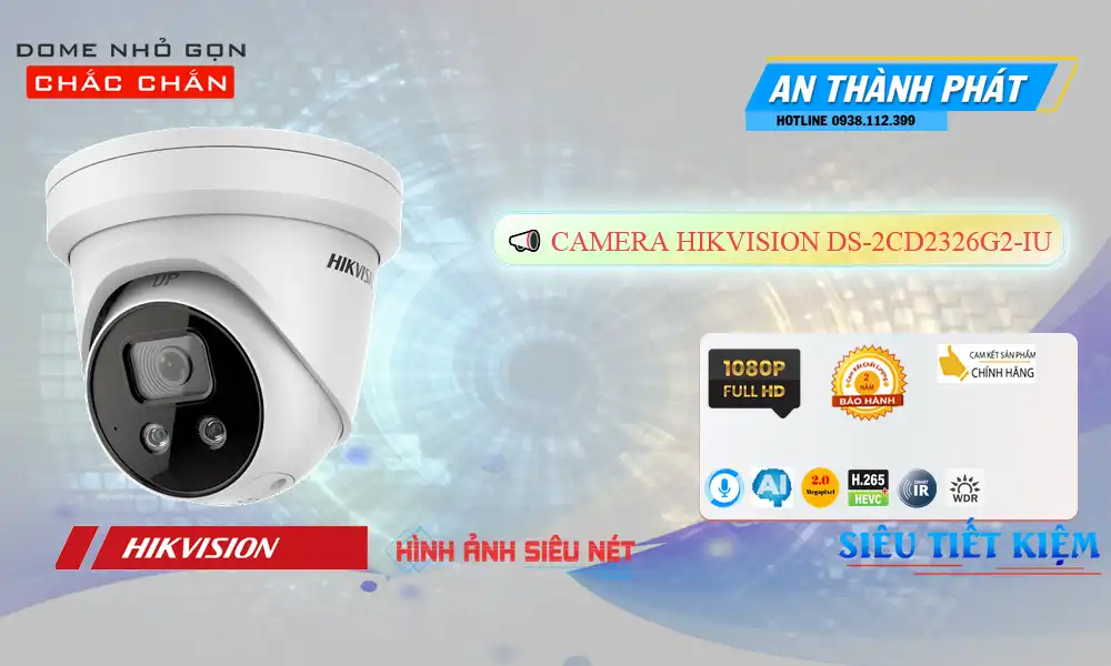 DS-2CD2346G2-ISU/SL Camera Cấp Nguồ Qua Dây Mạng Hikvision DS-2CD2346G2-ISU/SL Camera Cấp Nguồ Qua Dây Mạng Hikvision