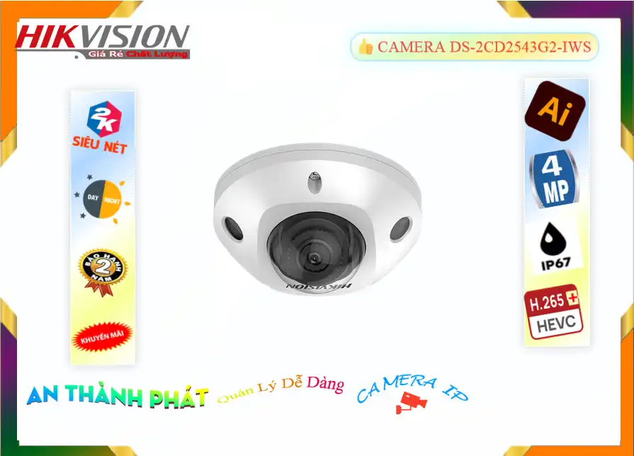 DS-2CD2543G2-IWS Camera Hikvision Chức Năng Cao Cấp DS-2CD2543G2-IWS Camera Hikvision Chức Năng Cao Cấp