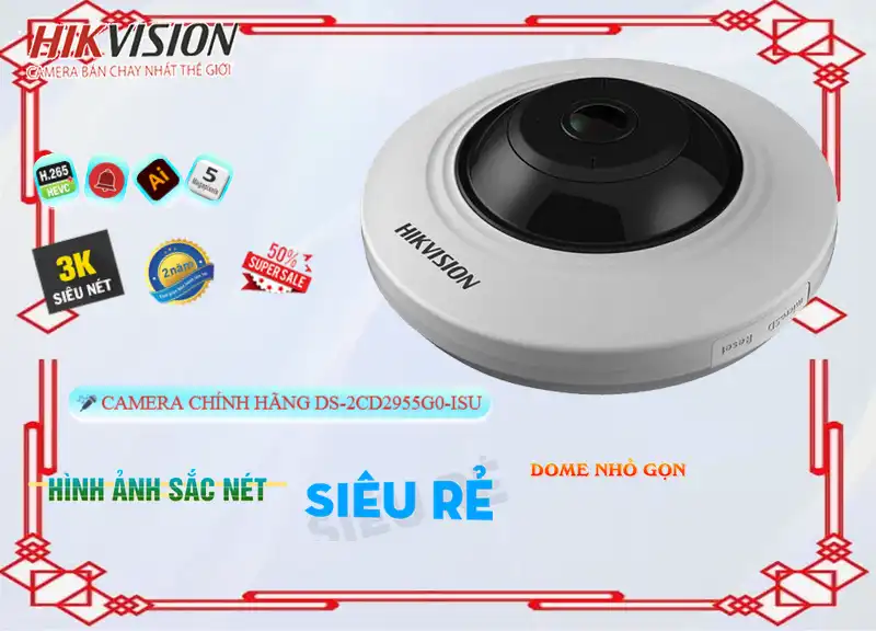 DS 2CD2955G0 ISU,DS-2CD2955G0-ISU Camera Hikvision Thiết kế Đẹp,Chất Lượng DS-2CD2955G0-ISU,Giá Công Nghệ POE