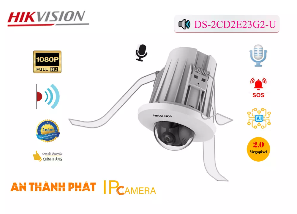 Camera Hikvision DS-2CD2E23G2-U,DS-2CD2E23G2-U Giá Khuyến Mãi, IP DS-2CD2E23G2-U Giá rẻ,DS-2CD2E23G2-U Công Nghệ