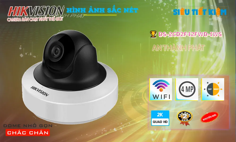 Camera An Ninh  Hikvision DS-2CD2F42FWD-IWS Chức Năng Cao Cấp