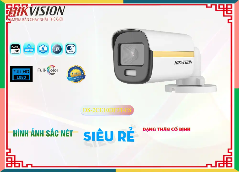 Camera Hikvision DS-2CE10DF3T-FS
