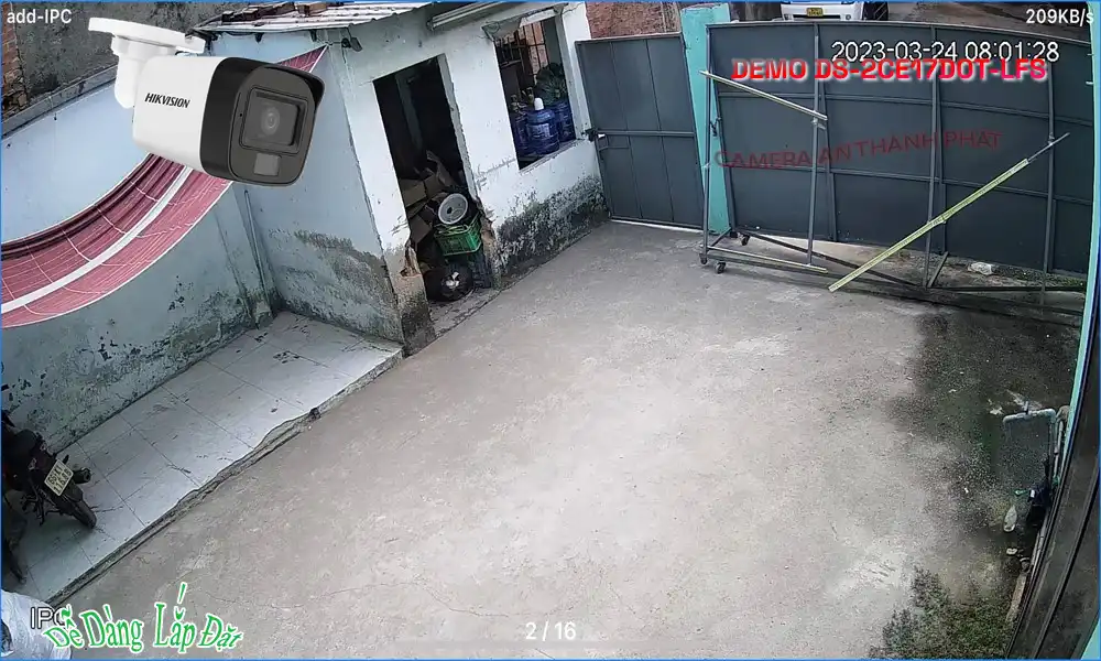 Camera DS-2CE17D0T-LFS Hikvision Thiết kế Đẹp ❂ Camera DS-2CE17D0T-LFS Hikvision Thiết kế Đẹp ❂