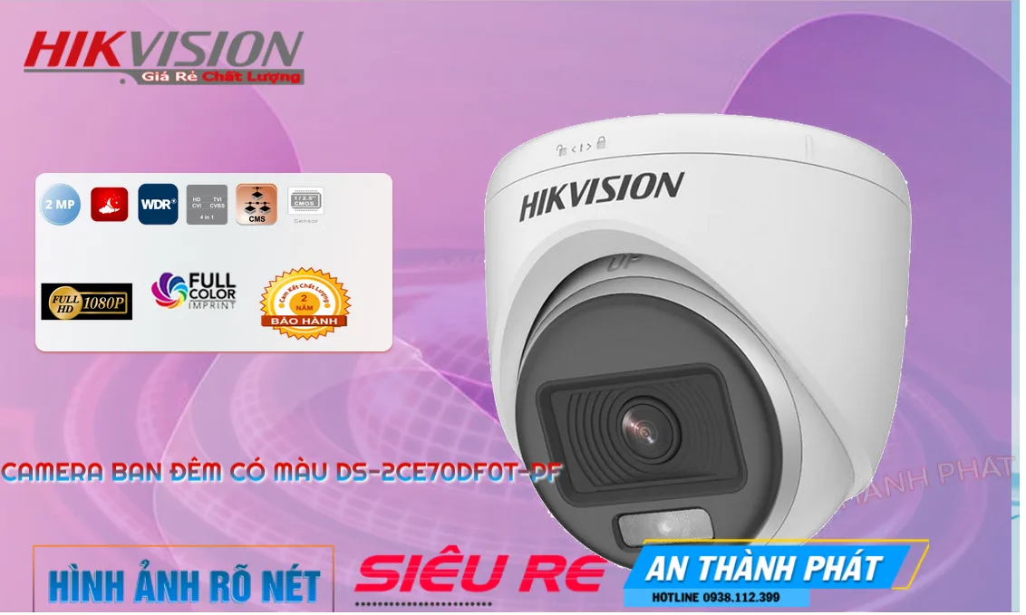 Camera Hikvision DS-2CE70DF0T-PF Tiết Kiệm