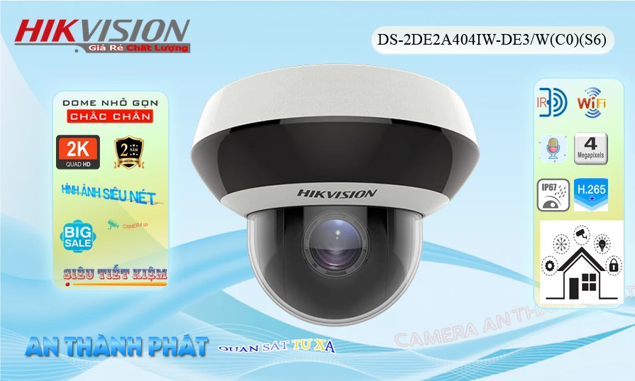 DS-2DE2A404IW-DE3/W(C0)(S6) Camera  Hikvision Công Nghệ Mới ❂