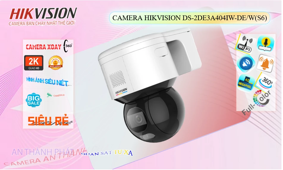 Camera DS-2DE3A404IW-DE/W(S6)  Hikvision Giá rẻ