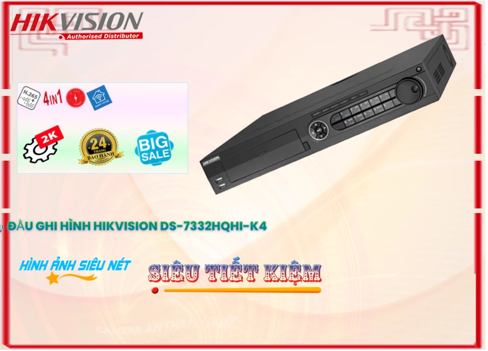 Đầu Ghi Hikvision DS-7332HQHI-K4,DS-7332HQHI-K4 Giá Khuyến Mãi, HD DS-7332HQHI-K4 Giá rẻ,DS-7332HQHI-K4 Công Nghệ