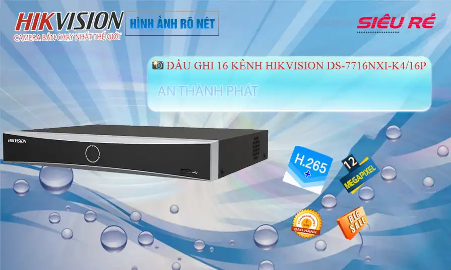 ✅ DS-7716NXI-K4/16P Hikvision Thiết kế Đẹp ✅ DS-7716NXI-K4/16P Hikvision Thiết kế Đẹp
