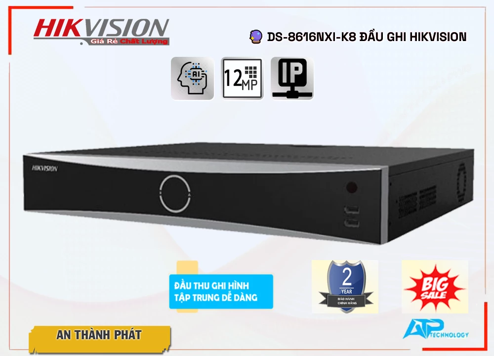 Đầu Ghi Hikvision DS-8616NXI-K8,thông số DS-8616NXI-K8, Công Nghệ IP DS-8616NXI-K8 Giá rẻ,DS 8616NXI K8,Chất Lượng