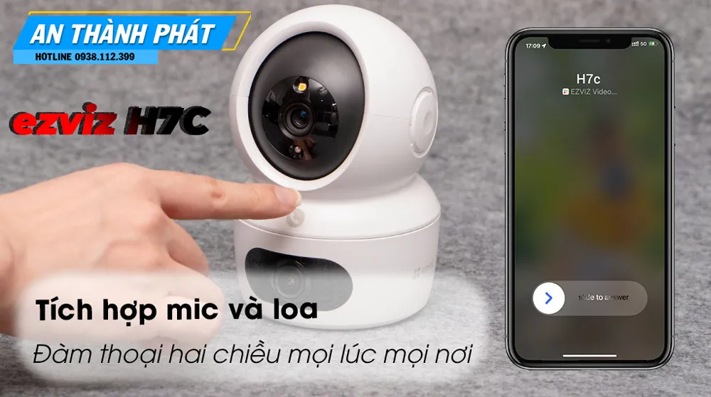 Camera ezviz hỗ trợ chức năng gọi điện thông minh