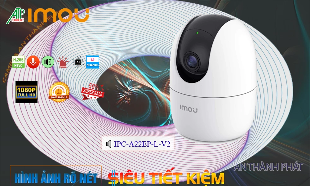 Camera Wifi Imou IPC-A22EP-L-V2