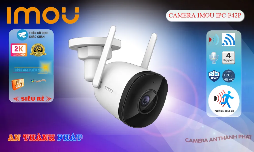 Điểm nổi bật camera Imou ngoài trời IPC-F42P