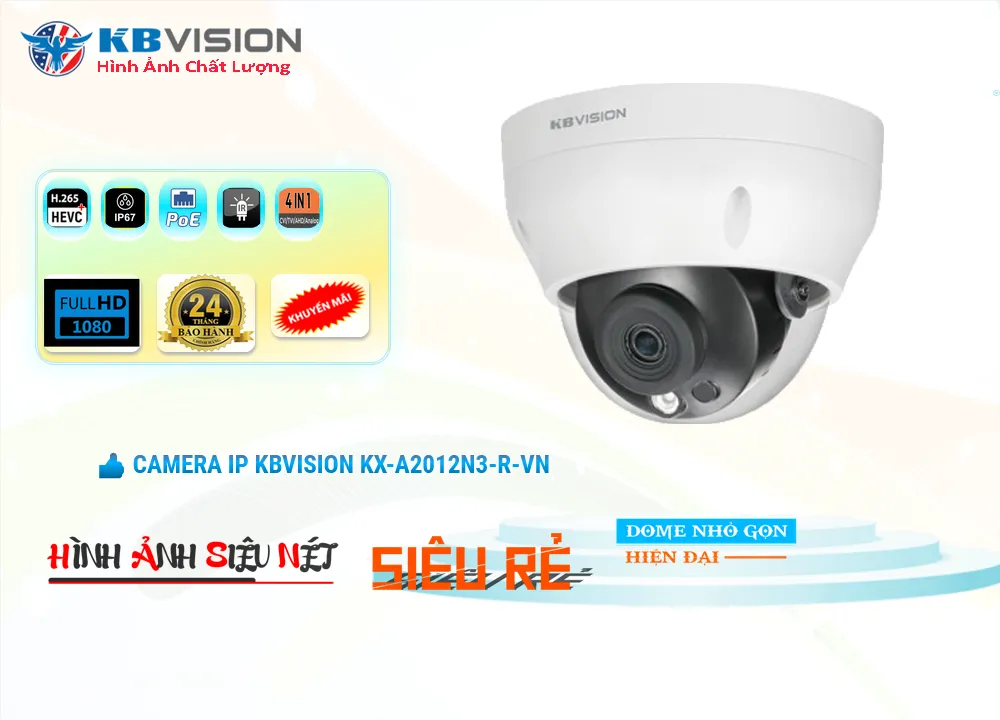 Camera IP Kbvision KX-A2012N3-R-VN,Giá Ip POE Sắc Nét KX-A2012N3-R-VN,phân phối KX-A2012N3-R-VN,KX-A2012N3-R-VN Bán Giá