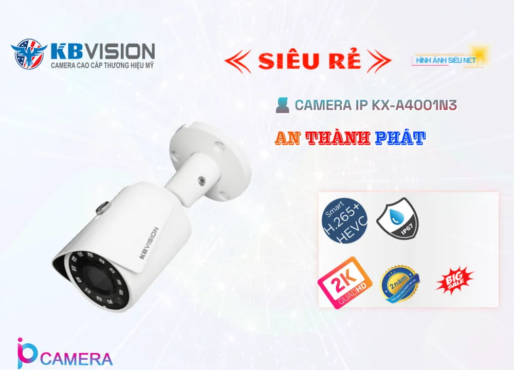 Camera IP Kbvision KX-A4001N3,Giá KX-A4001N3,KX-A4001N3 Giá Khuyến Mãi,bán KX-A4001N3 Sắc Nét KBvision ,KX-A4001N3 Công