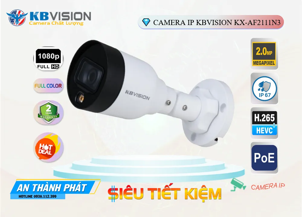 Camera IP Kbvision KX-AF2111N3,KX-AF2111N3 Giá Khuyến Mãi, IP POEKX-AF2111N3 Giá rẻ,KX-AF2111N3 Công Nghệ Mới,Địa Chỉ