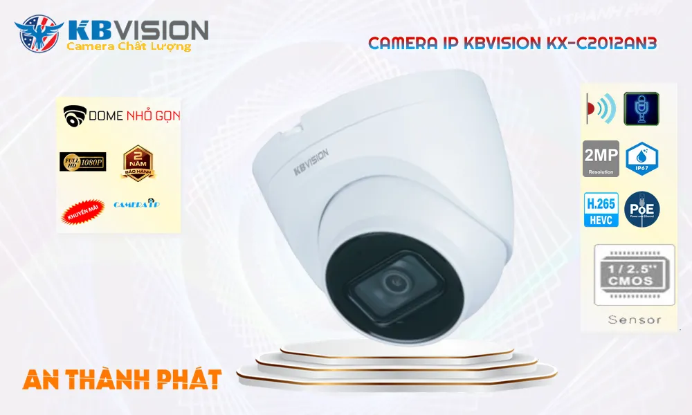 Camera IP Dome KX-C2012AN3 Kbvision,KX-C2012AN3 Giá Khuyến Mãi, Công Nghệ POE KX-C2012AN3 Giá rẻ,KX-C2012AN3 Công Nghệ