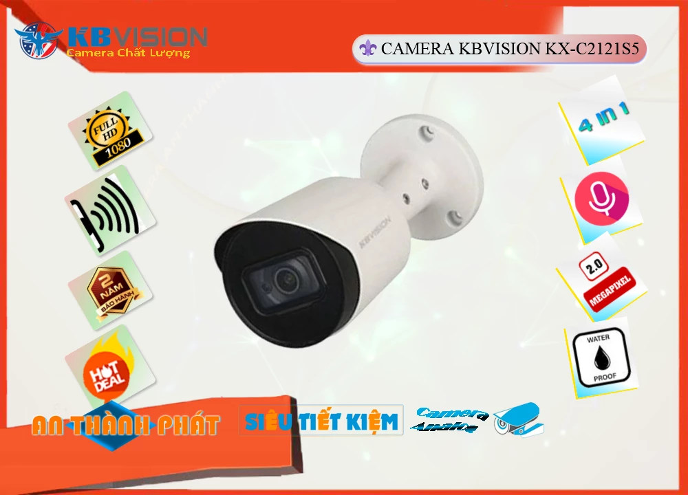 Camera KBvision KX-C2121S5-A-VN,Giá KX-C2121S5-A-VN,KX-C2121S5-A-VN Giá Khuyến Mãi,bán KX-C2121S5-A-VN Camera An Ninh