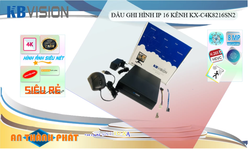 Đầu Thu KX-C4K8216SN2 KBvision Đầu Thu KX-C4K8216SN2 KBvision