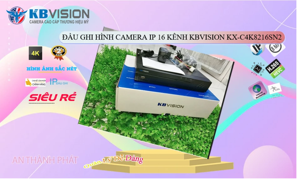 Đầu Thu KX-C4K8216SN2 KBvision Đầu Thu KX-C4K8216SN2 KBvision