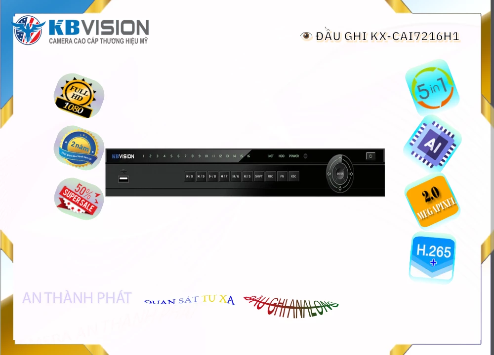 Đầu Ghi KBvision KX-CAi7216H1,KX-CAi7216H1 Giá Khuyến Mãi, Công Nghệ HD KX-CAi7216H1 Giá rẻ,KX-CAi7216H1 Công Nghệ
