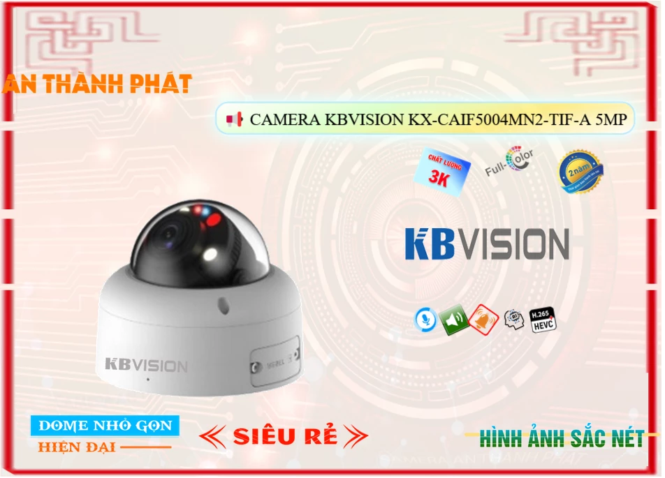Camera Kbvision KX-CAiF5004MN2-TiF-A,KX-CAiF5004MN2-TiF-A Giá Khuyến Mãi, Công Nghệ IP KX-CAiF5004MN2-TiF-A Giá