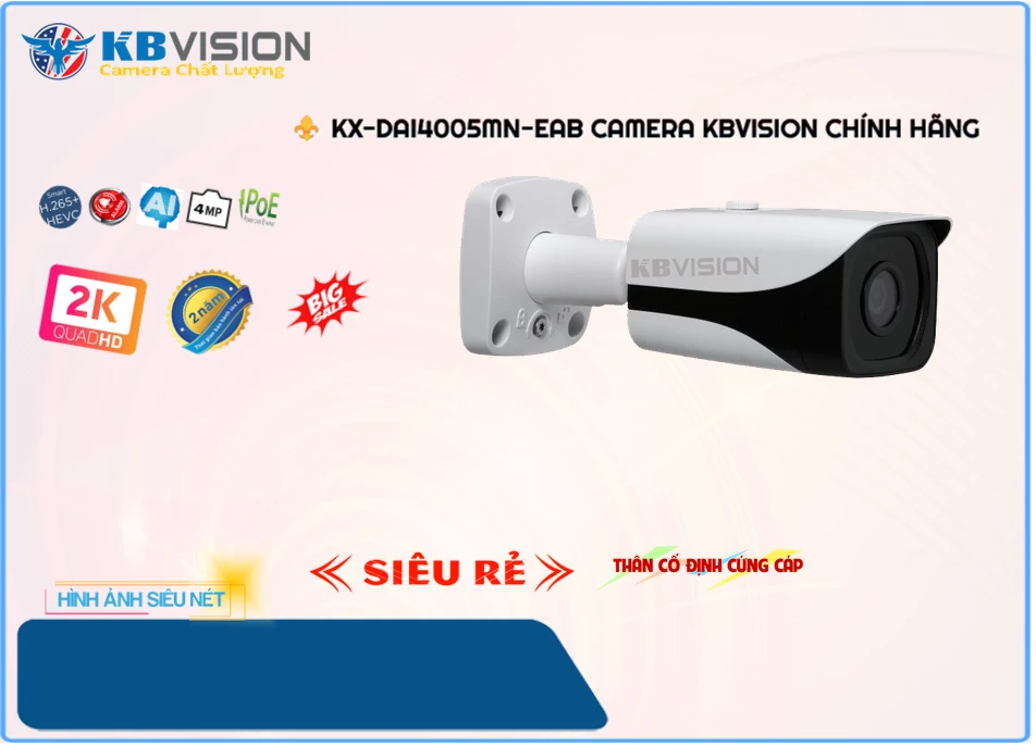 Camera KBvision KX-DAi4005MN-EAB,KX-DAi4005MN-EAB Giá rẻ,KX DAi4005MN EAB,Chất Lượng KX-DAi4005MN-EAB Camera Giá Rẻ