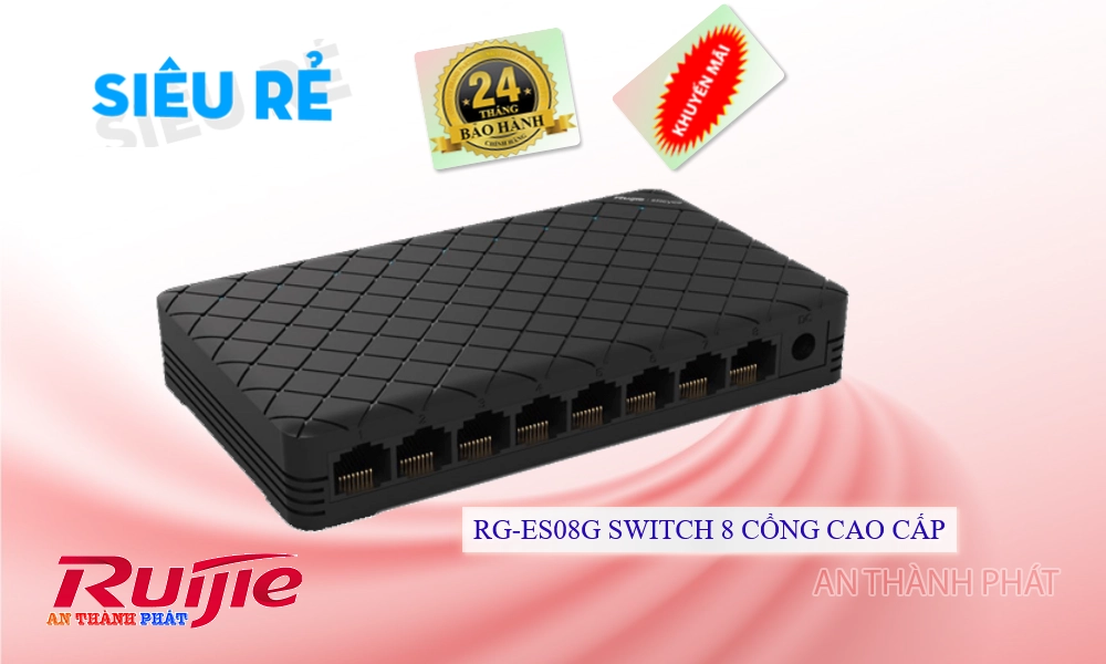 RG-ES08G Hãng Ruijie Bộ chia tín hiệu Switch RG-ES08G Hãng Ruijie Bộ chia tín hiệu Switch