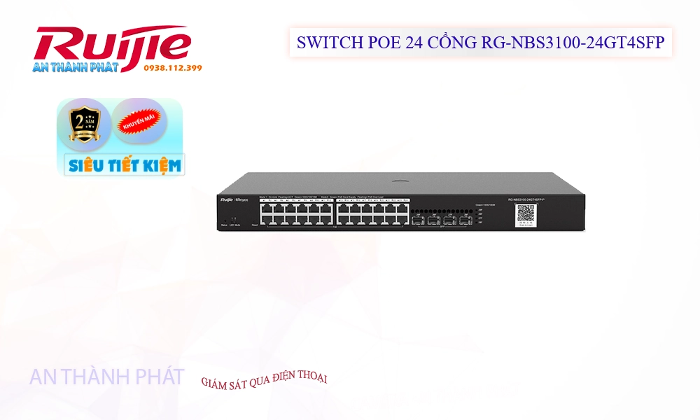 Hãng Ruijie Bộ Quản Lý Mạng RG-NBS3100-24GT4SFP Hãng Ruijie Bộ Quản Lý Mạng RG-NBS3100-24GT4SFP