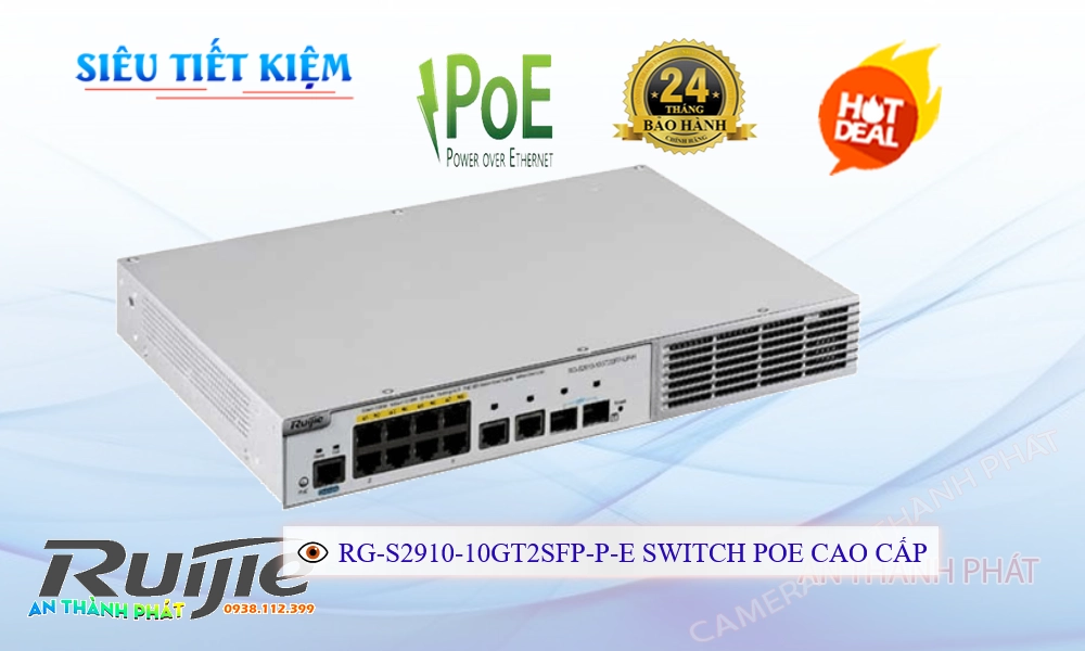 Hãng Ruijie RG-S2910-10GT2SFP-P-E Hãng Ruijie RG-S2910-10GT2SFP-P-E