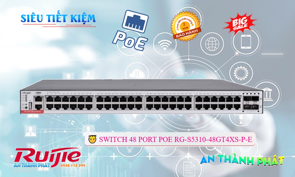 Bộ khóa cửa từ RG-S5310-48GT4XS-P-E Hãng Ruijie Bộ khóa cửa từ RG-S5310-48GT4XS-P-E Hãng Ruijie