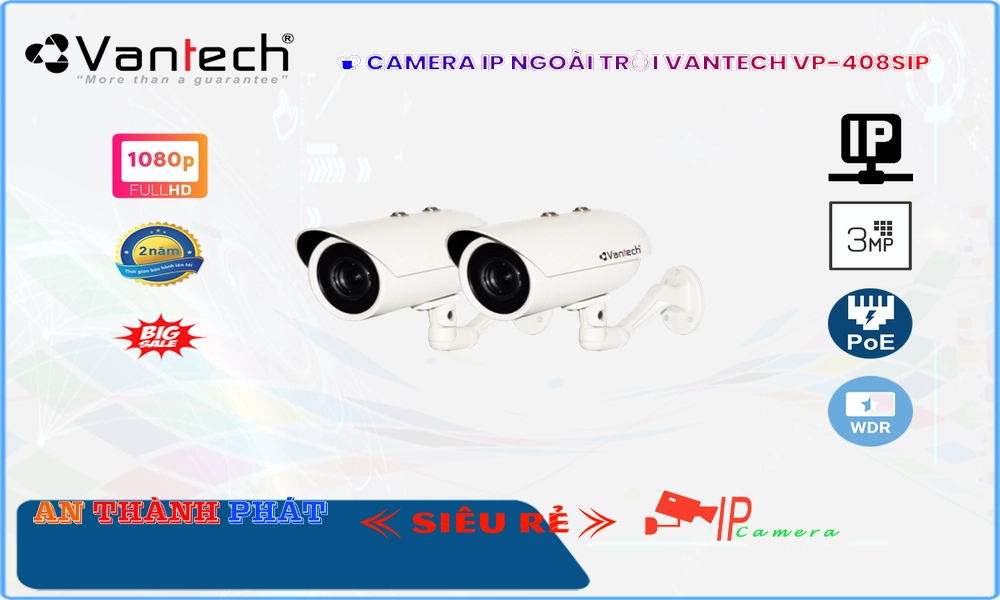Camera VanTech Thiết kế Đẹp VP-408SIP,thông số VP-408SIP,VP 408SIP,Chất Lượng VP-408SIP,VP-408SIP Công Nghệ