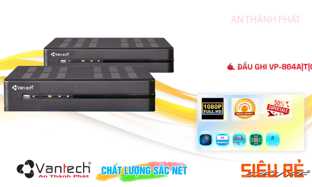 ✨ Đầu Ghi Camera VP-864A|T|C VanTech Thiết kế Đẹp ✨ Đầu Ghi Camera VP-864A|T|C VanTech Thiết kế Đẹp