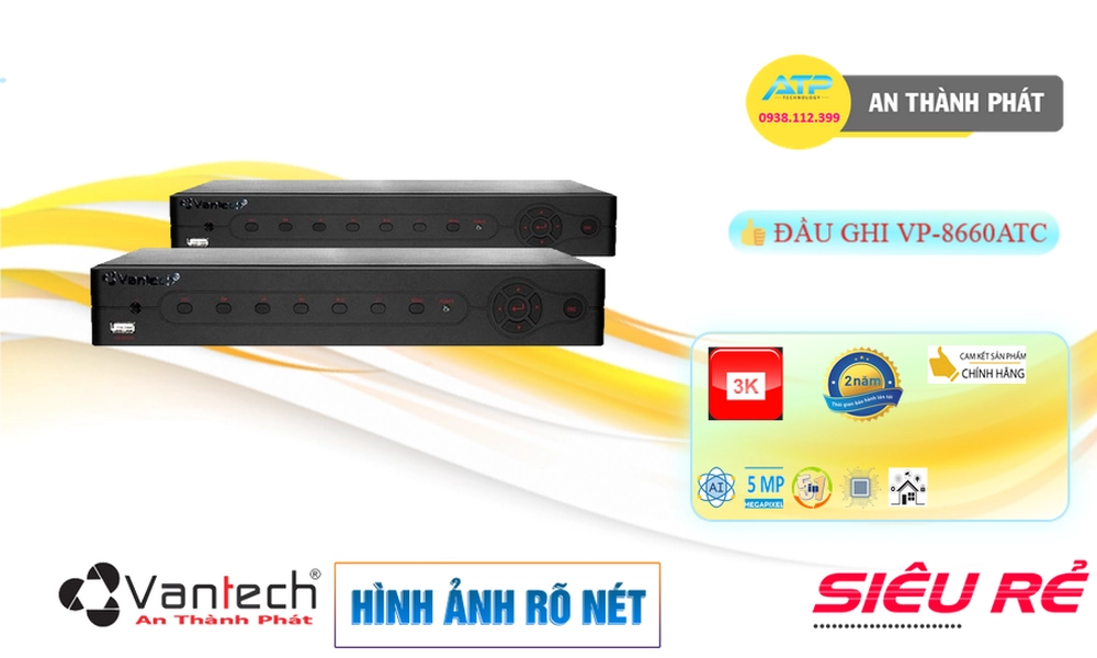Đầu Ghi Camera VanTech VP-8660ATC Mẫu Đẹp