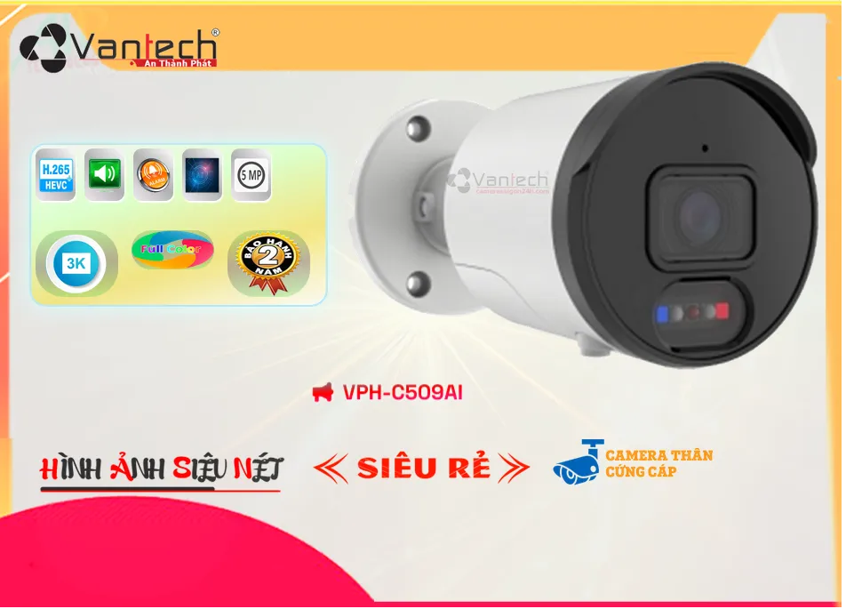 Camera VanTech VPH-C509AI,VPH-C509AI Giá Khuyến Mãi, IP POEVPH-C509AI Giá rẻ,VPH-C509AI Công Nghệ Mới,Địa Chỉ Bán